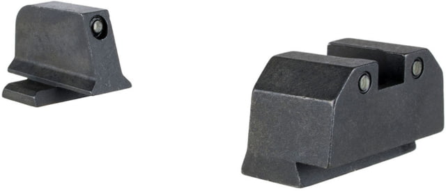 Trijicon Suppressor/Optic Height Sight Set for Springfield Echelon w/ Black Front Sight & Black Rear Sight with Green Lamps 601212 - Trijicon