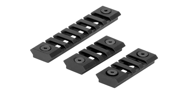 Trinity Force M-LOK Lightweight Rail Sections 3 Pack Black - Trinity Force
