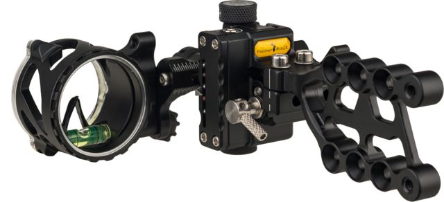 Trophy Ridge React Alpha 1-Pin Bow Sight Right Handed .019 inch Shadow Finish Black