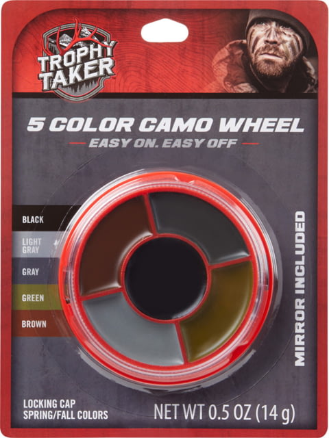 Trophy Taker Ambush Facepaint 0.5 oz Black/Ligt Gray/Gray/Green/Brown - Trophy Taker