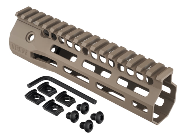 Troy Battlerail SOCC-PDW 6.8in Special Ops - M-LOK Compatible Low Profile Flat Dark Earth - Troy