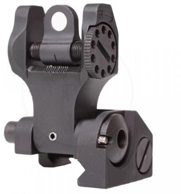 USED Troy Rear Folding Battle Sight T6 Aircraft Aluminum Black FBS-R0BT-00 - TROY Industries
