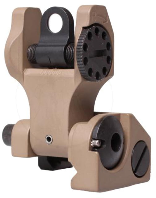 EDEMO Troy Rear Folding Battle Sight T6 Aircraft Aluminum Flat Dark Earth FBS-R0FT-00 EDEMO2 - Troy
