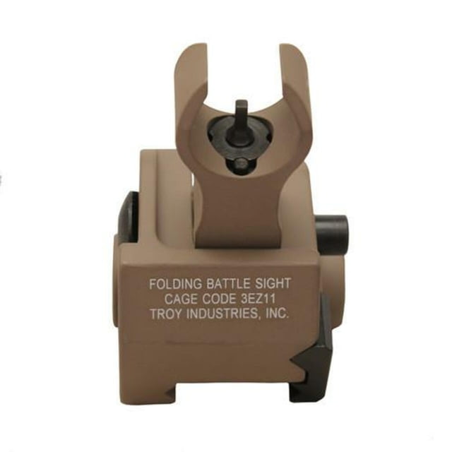 USED Troy Front HK Folding Gas Block Mounted Battle Sight - Flat Dark Earth EDEMO2 Used Condition Fair - TROY Industries