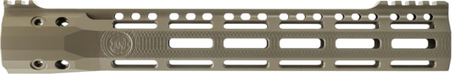 Troy Industries X Series Free Float M-LOK Handguard AR-15 Aluminum Battle Rail FDE 12.5in - Troy