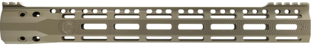 Troy Industries X Series Free Float M-LOK Handguard AR-15 Aluminum Battle Rail FDE 15.125in
