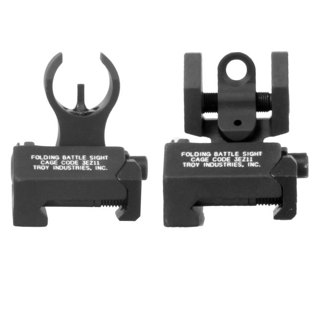 USED Troy Micro Set HK Top Mounted Deployable Front and Rear Sight Black SSIG-IAR-SMBT-00 - Troy