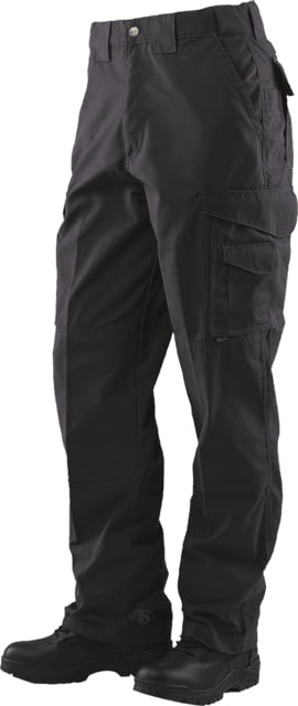 TRU-SPEC 24-7 Series Tactical Teflon Pants - Men's PolyCotton Ripstop Black Unhemmed Waist 48 in Inseam 37 in 1062092