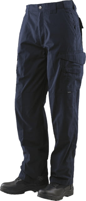 TRU-SPEC 24-7 Series Tactical Teflon Pants - Men's PolyCotton Ripstop Dark Navy Unhemmed Waist 28 in Inseam 37 in 1061082