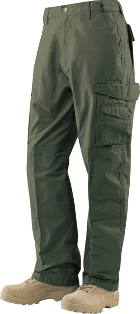 TRU-SPEC 24-7 Series Tactical Teflon Pants - Men's PolyCotton Ripstop Ranger Green Waist 42 in Inseam 32 in 1042009