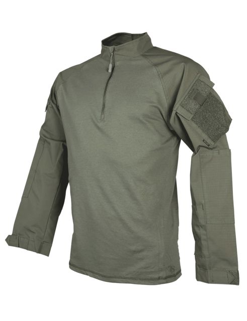 TRU-SPEC 1/4 Zip Tactical Response Shirt - Men's Large Long Ranger Green 2514025