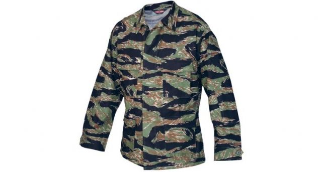 TRU-SPEC Classic BDU Coat 100percent Cotton Jacket - Men's Tiger Stripe LR - Tru-Spec