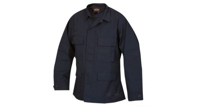 Tru-Spec Polyester-Cotton Ripstop BDU Jacket - Men's Navy 2XL Long Length 1331027 - Tru-Spec