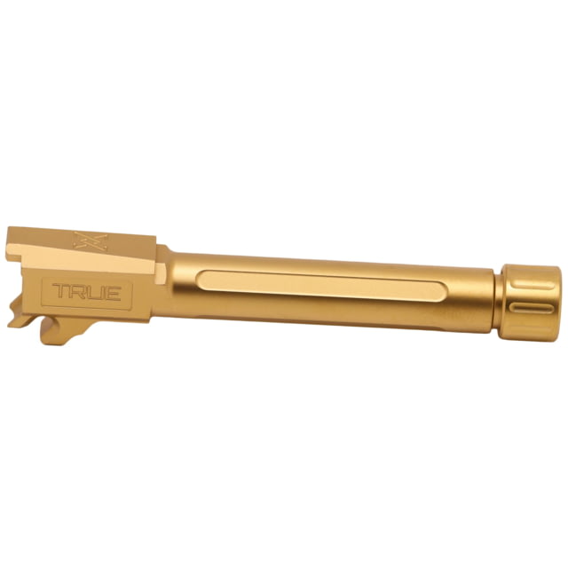 True Precision Barrel 9MM Fits P365 Fuse TiN Finish Gold Threaded Barrel 1/2x28 Thread Pitch - True Precision