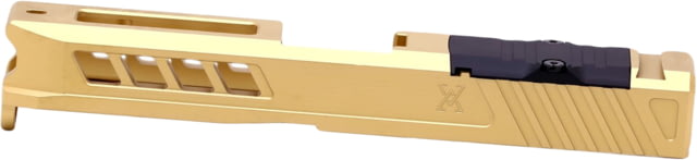 True Precision Glock 19 Gen 1-3 Axiom Pistol Slide w/RMR Optic Cut Gold TiN Compact - True Precision