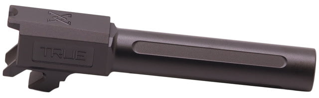 True Precision Hellcat Pro Non-Threaded Pistol Barel 9mm 1-10 Twist 3.7in 416R Stainless Steel Black DLC Sub-compact - True Precision