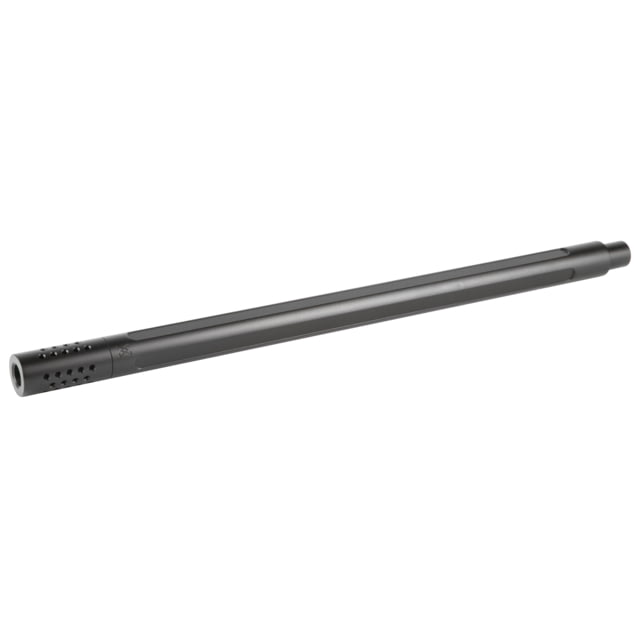 True Precision Rimfire Barrel 22LR Fluted Bull Profile Threaded Multi-Port Compensator Fits  Nitride Finish Black - True Precision