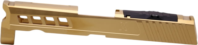 True Precision Sig P320 Compact 3.9in Axiom Cut Slide w/RMR Optic Cut Gold TiN Compact - True Precision