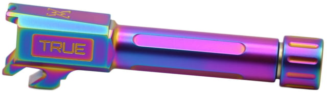 True Precision Springfield Hellcat Threaded Barrel 9mm 1-10 Twist 416R Stainless Steel Rainbow - True Precision
