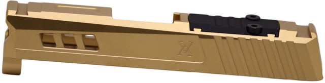 True Precision Sig P365 9mm Pistol Slide w/RMS Cut/Cover Plate Gold TiN - True Precision