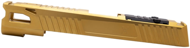 True Precision Sig P365 FUSE 9mm Pistol Slide w/RMS Cut/Cover Plate Gold TiN - True Precision