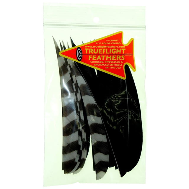 Trueflight Feather Combo Pack Barred/Black 5in. LW ShieldCut - Trueflight