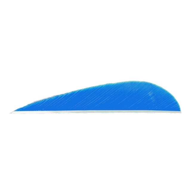 Trueflight Parabolic Feathers Blue 3 in. RW 100 pk. - Trueflight