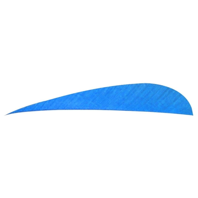 Trueflight Parabolic Feathers Blue 4 in. RW 100 pk. - Trueflight