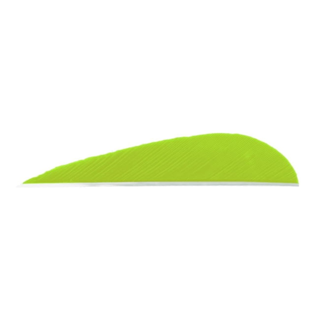 Trueflight Parabolic Feathers Chartreuse 3 in. RW 100 pk. - Trueflight