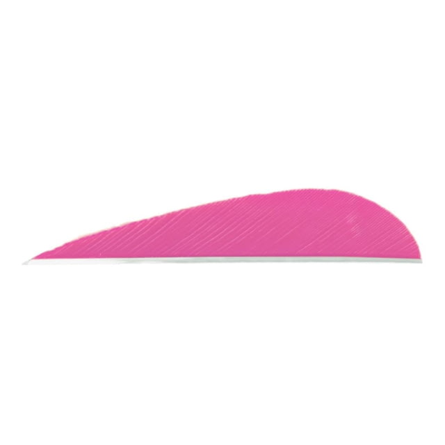 Trueflight Parabolic Feathers Pink 3 in. LW 100 pk. - Trueflight