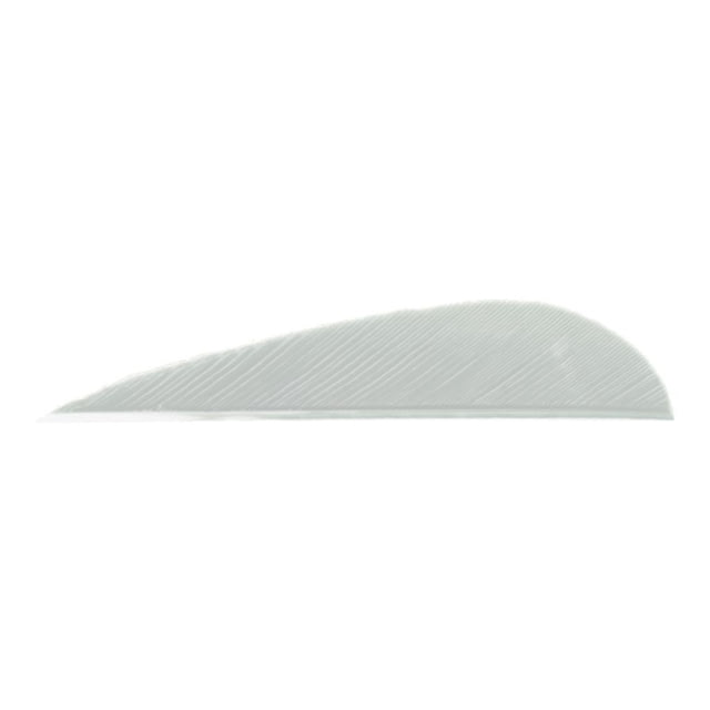 Trueflight Parabolic Feathers White 3 in. RW 100 pk. - Trueflight