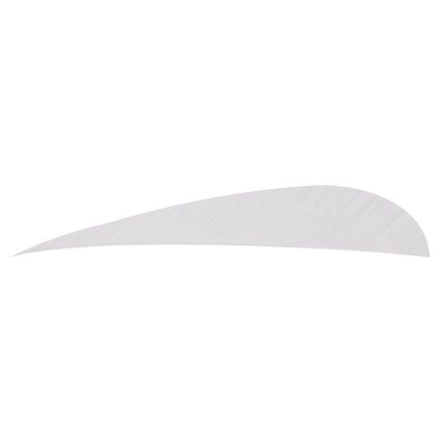 Trueflight Parabolic Feathers White 4 in. RW 100 pk. - Trueflight