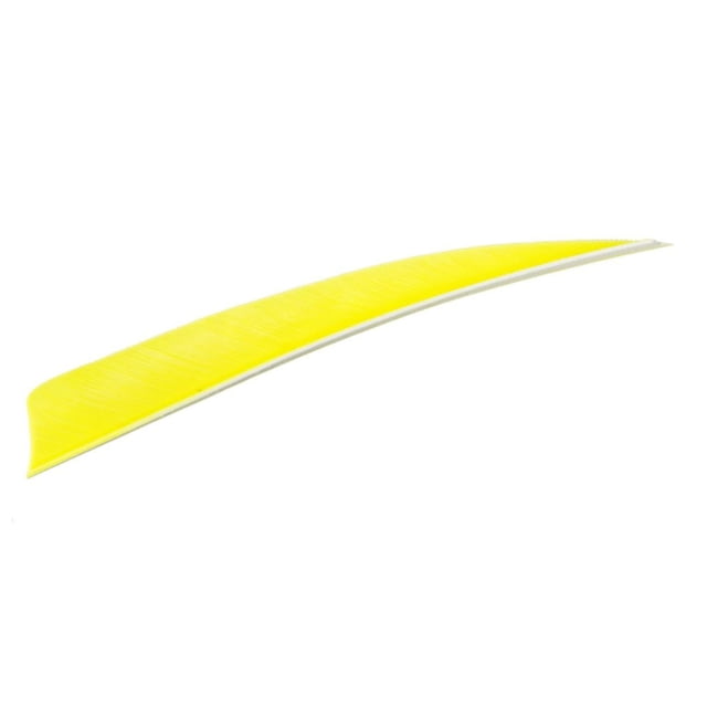 Trueflight Shield Cut Feathers Chartreuse 4 in. LW 100 pk. - Trueflight
