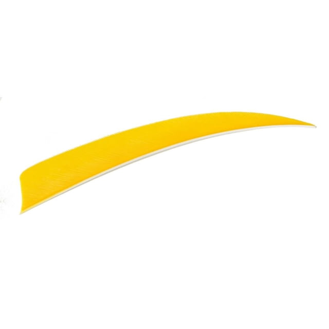 Trueflight Shield Cut Feathers Yellow 4 in. LW 100 pk. - Trueflight