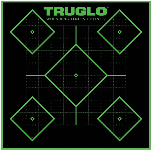 TruGlo 5-Diamond Target 12x12 25 Pack Black - Truglo