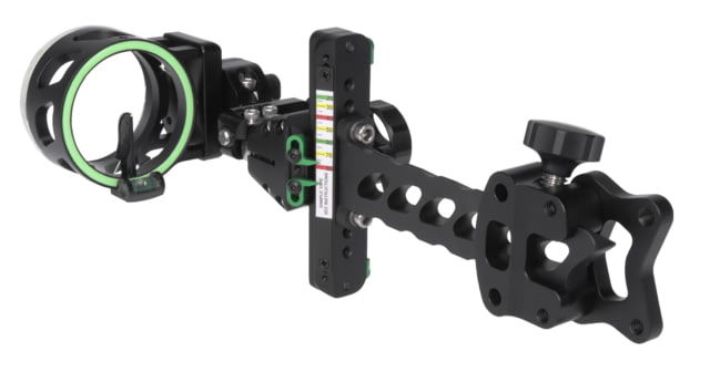TruGlo Aegis 1 Light 19 Bow Sight - 5 Position Detachable Bracket Black - Truglo