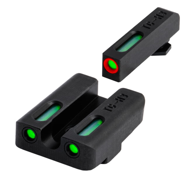 USED TruGlo Brite-Site TFX Pro Sight Set For Glock 17/17L/19/22/23/24/26/27/33/34/35/38/39 Green With Orange Focus Lock Front Sight TG-TG13GL1PC - Truglo