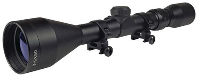 TruGlo Buckline 3-9x50mm BDC Rifle Scope BDC Reticle Matte Black TG