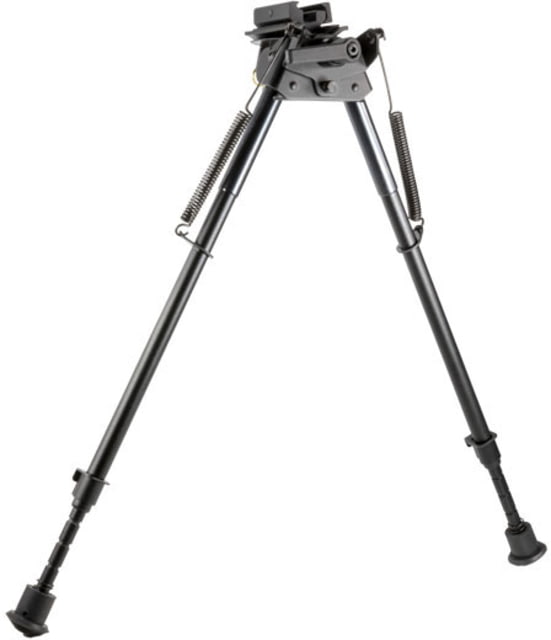 TruGlo Tac-Pod Pivoting Base Adjustable Folding Bipod 13- 23in Black