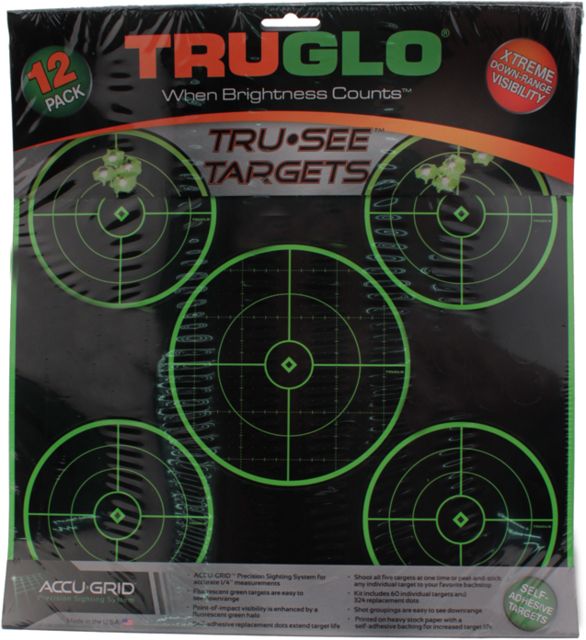 TruGlo Target 5-Bull 12X12 12 Pack TG
