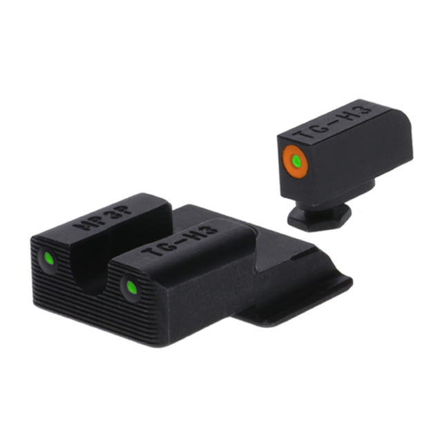 USED TruGlo TG-TG231MP4C Tritium Pro Night Sights Square Green With Orange Outline Fr - Truglo