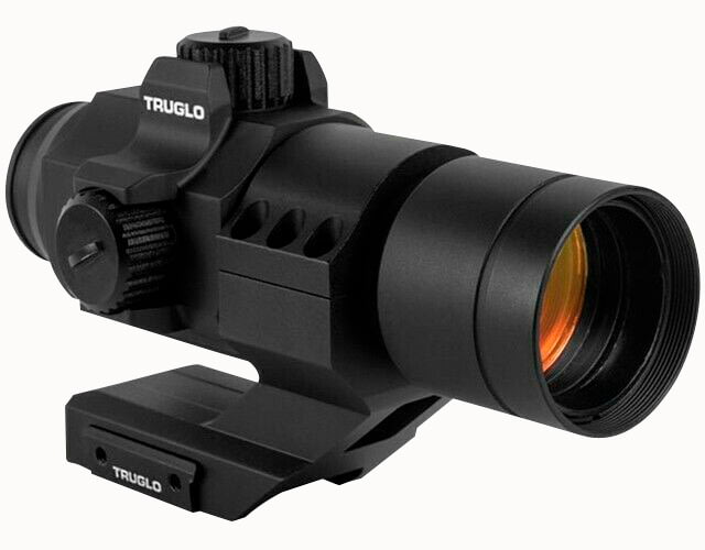 Truglo Truglo  Ignite With Cantilever Mount 30mm 2 MOA Green Dot Black - $149.99 at Optics Planet