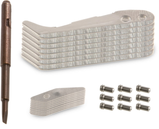 TruGlo Titanium X Backflip Replacment Mechanical Blades 3 Blade 3 pk Silver - Truglo