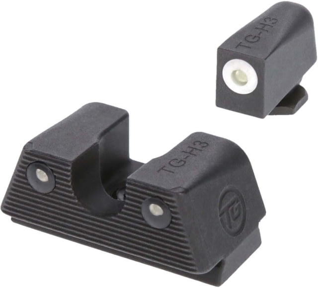 EDEMO TruGlo Tritium X Glock Sight Set Glock 42/43 Green/White Tritium Black Steel Nitride TG-TG231G1XA EDEMO1 - Truglo