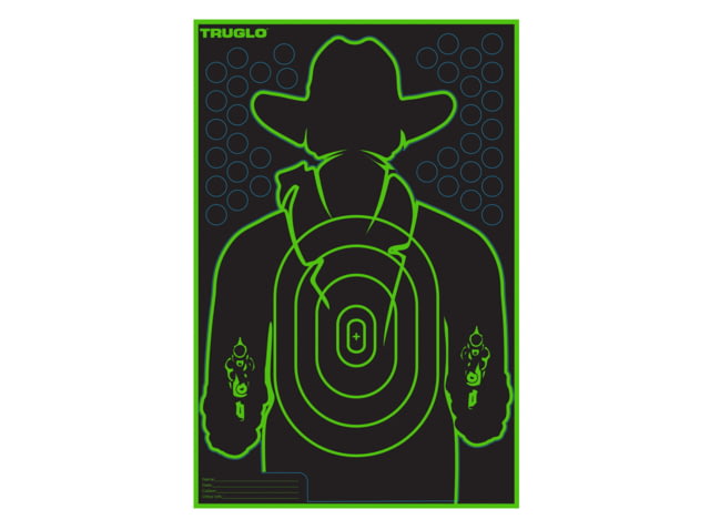 TruGlo Gunslinger Target 12x18 6 Pack Black - Truglo