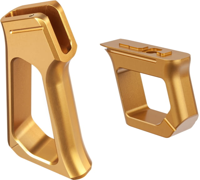 TRYBE Aggressive AR Grip & Matching Handstop Gold - Trybe Defense