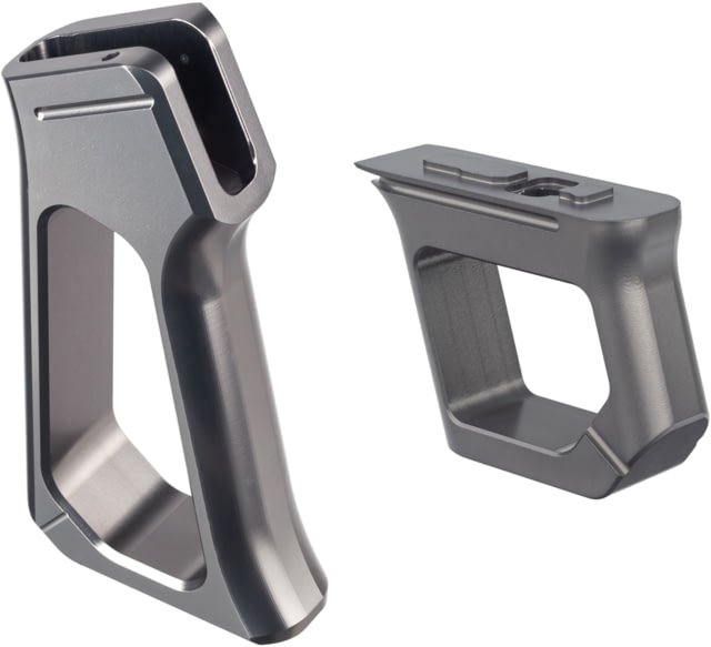TRYBE Aggressive AR Grip & Matching Handstop Gun Metal - Trybe Defense