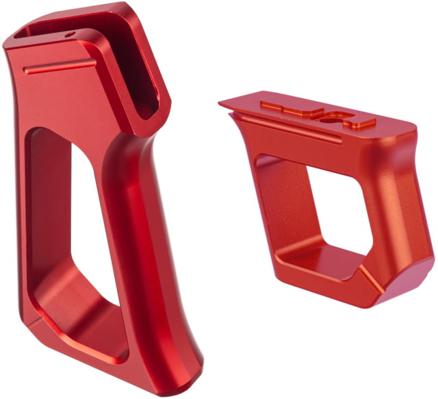 TRYBE Aggressive AR Grip & Matching Handstop Red - Trybe Defense