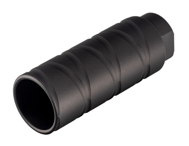 TRYBE Defense AR-15 5.56x45 NATO Flash Can Muzzle Device 1/2x28 Spiral Flute Black Anodized - TRYBE Defense