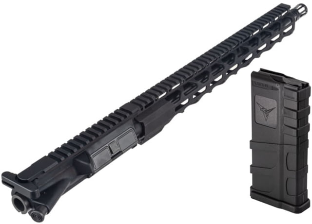 TRYBE Defense Complete Upper Receiver AR-15 5.56 16in 5R Barrel 1-7 Twist 15in M-LOK A2 FH BCG/CH Black w/ TRYBE AR-15 Extended Grasp 10-Round - Trybe Defense